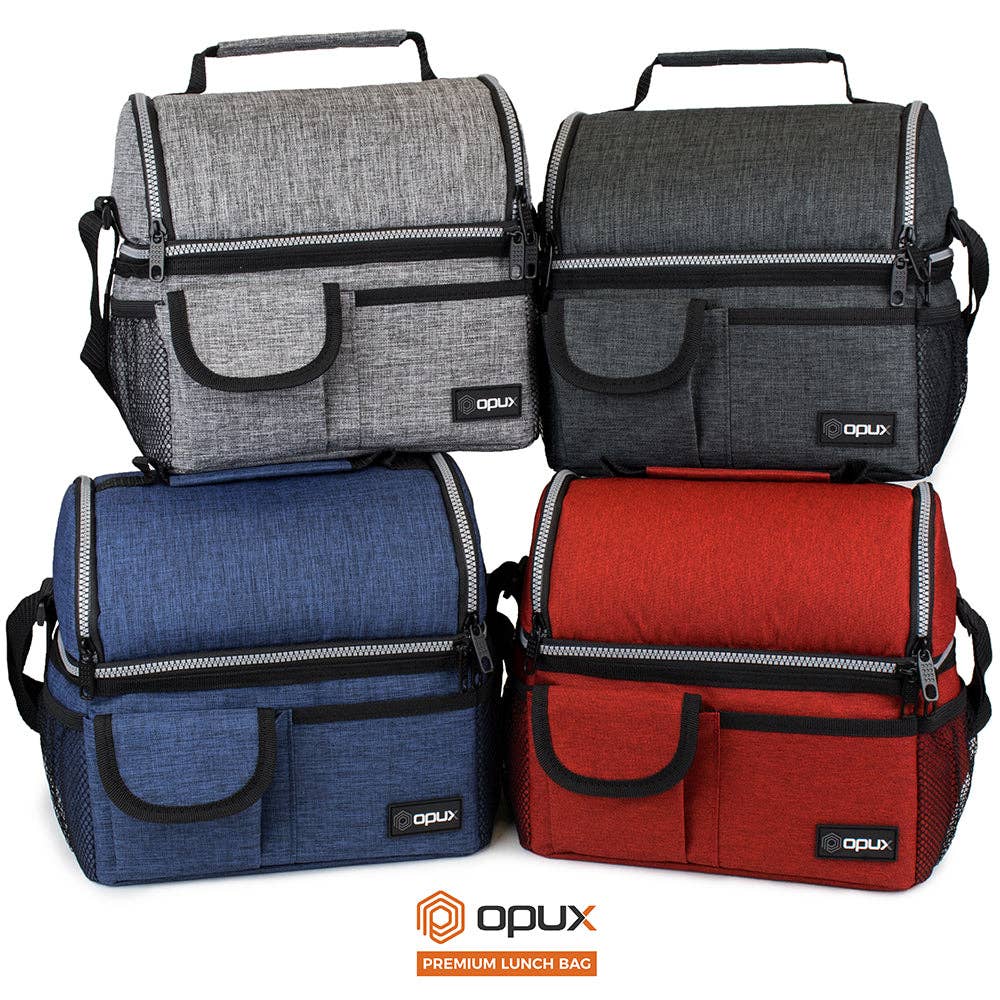 OPUX - Wholesale Lunch Bag/Box - Two-Sided Double Deck Insulated Lunch Box - 16 Cans15