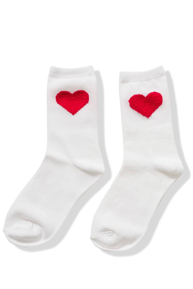 42POPS - Wholesale Socks - Women's - ",,,..._ SI-26013 VALENTINE HEART CREW SOCKS0