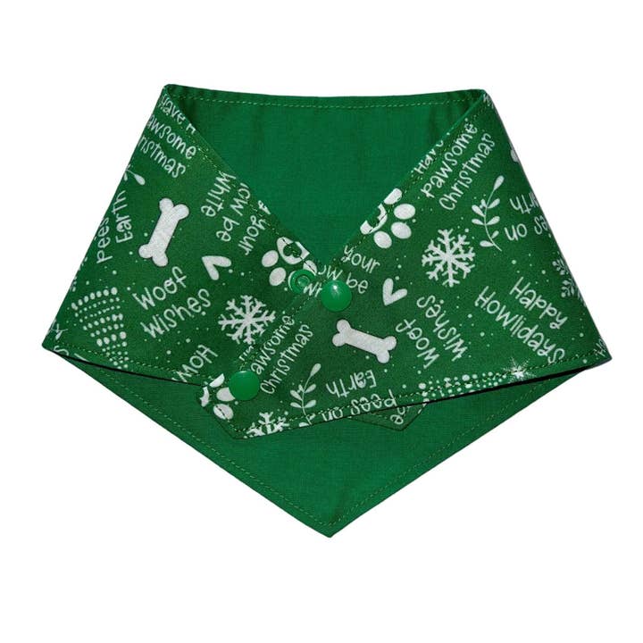 Uppercrufts, LLC - Wholesale Pet Bandana - Dog - Happy Howlidays Bandana1