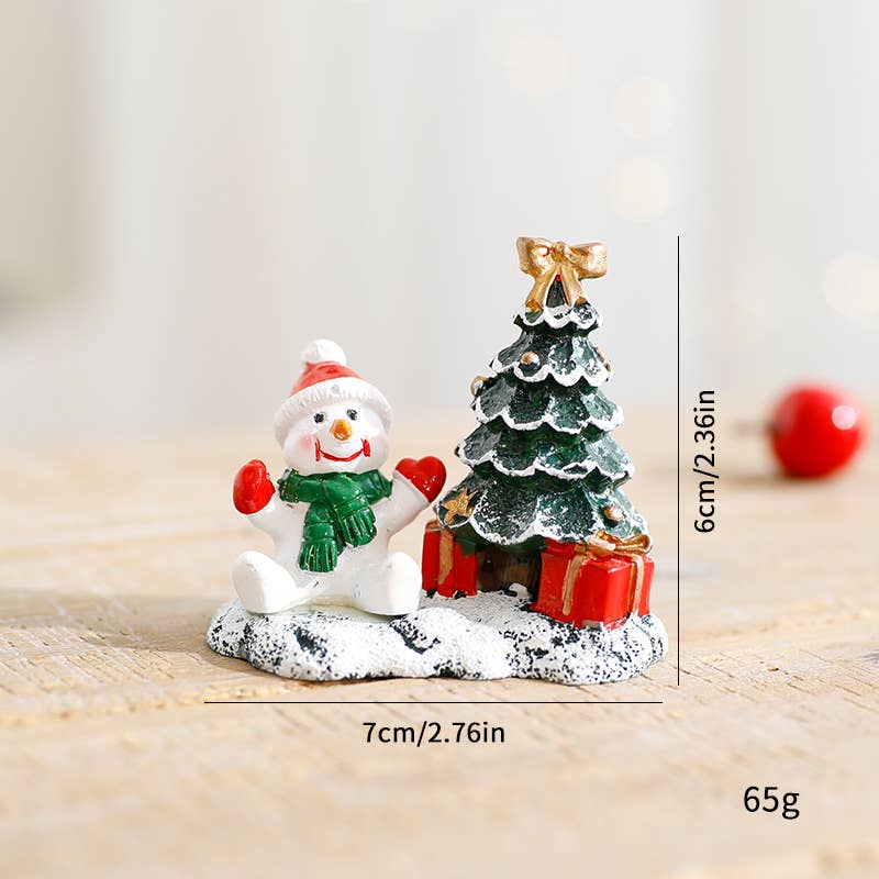 Tourtiwi - Wholesale Christmas Decoration - Festive Christmas Tree Miniature Resin Winter Decorations8