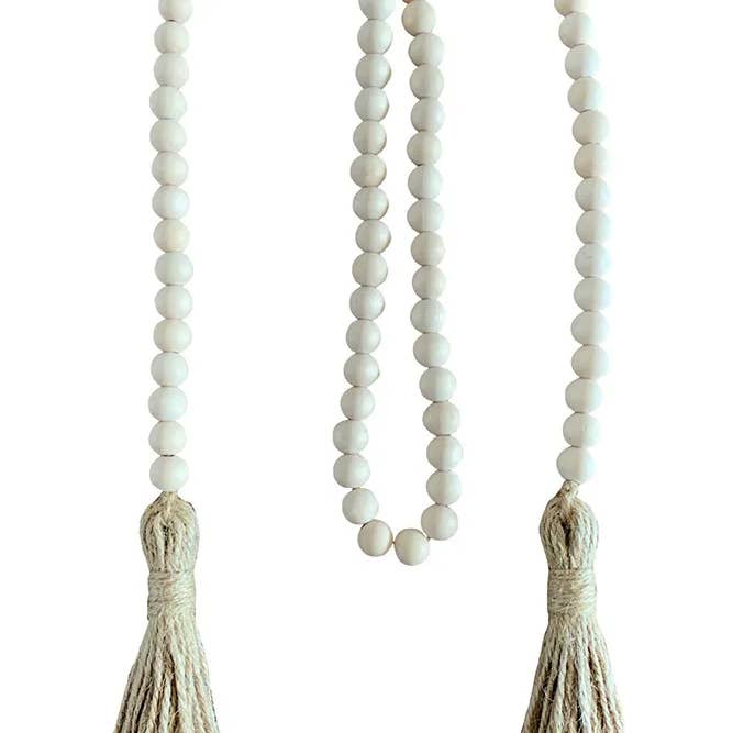 Candles Meta - Wholesale Decorative Tassel/Wall Drop - Wooden Bead Home Decor Hanging Pendant with Linen Tassel2
