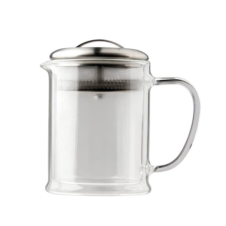 CasaWare - Wholesale Tea Pot - Double Wall 15oz Glass Strainer Teapot