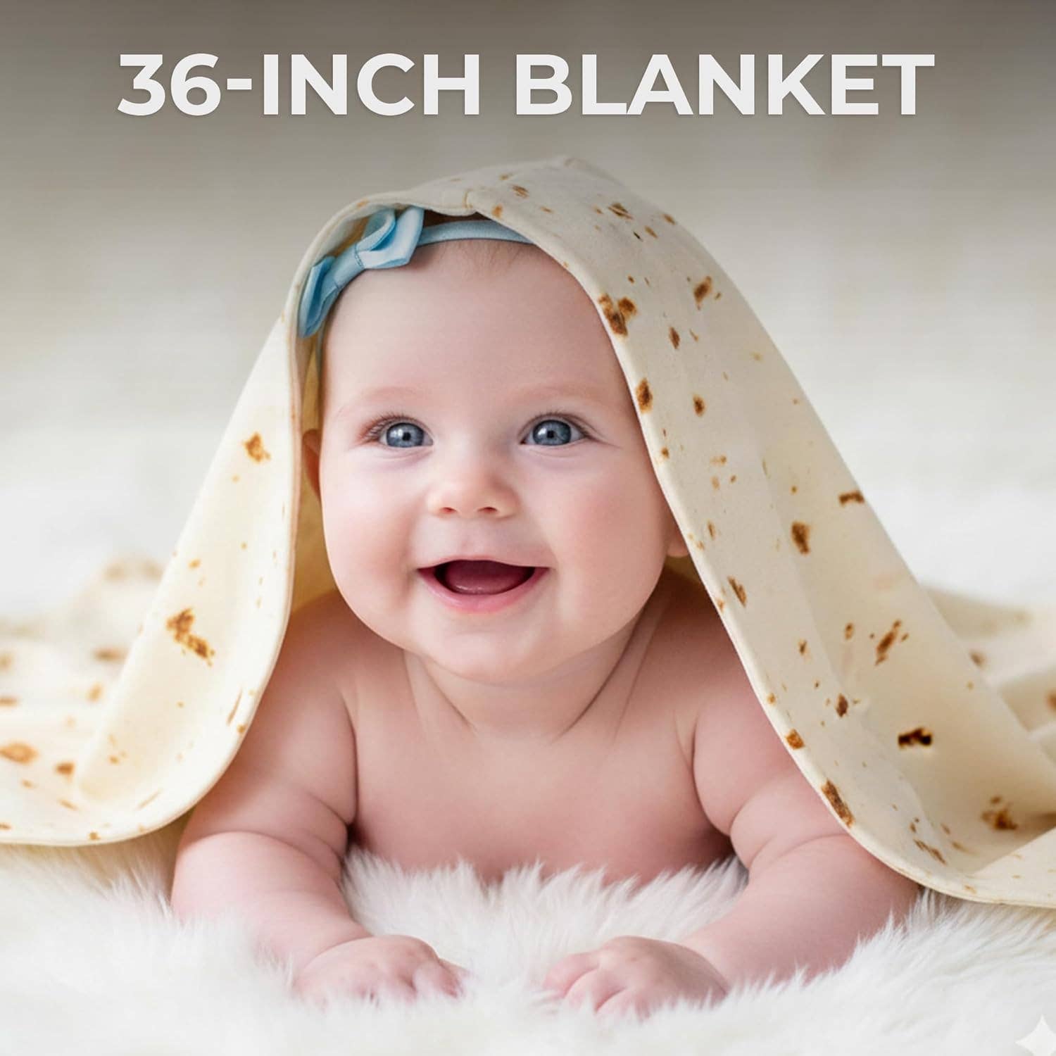 Zulay Kitchen - Wholesale Throw Blanket - Burrito Blanket Flour Tortilla Design4