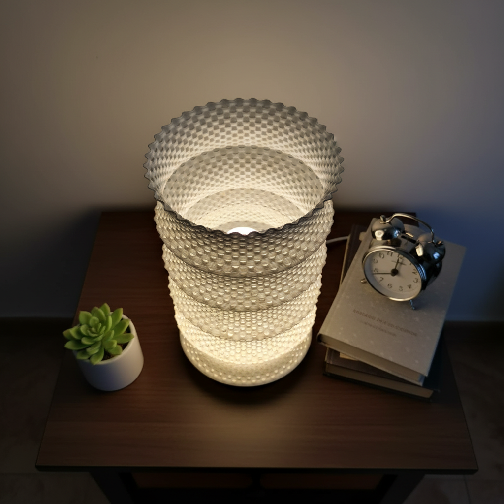 Lampdesign – Candeeiro de secretária/decorativo por atacado – Candeeiro de Mesa Lumen Weave10