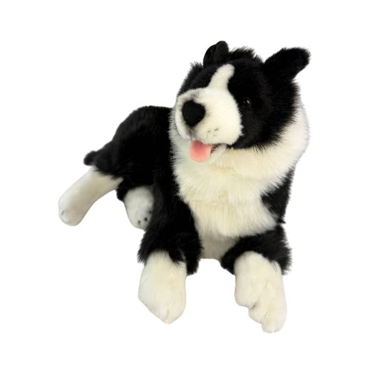 Bocchetta Plush Toys - Venta al por mayor Peluche - Perros - Starsky - Border Collie - 40 cm tumbado3