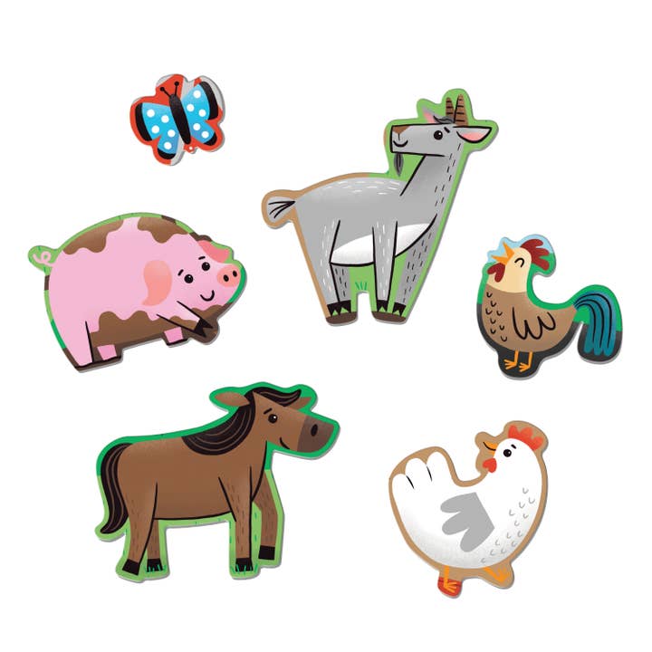 Chronicle Books - Wholesale Puzzle - Kids - Farm Friends 25 Piece Floor Puzzle with Shaped Pieces4