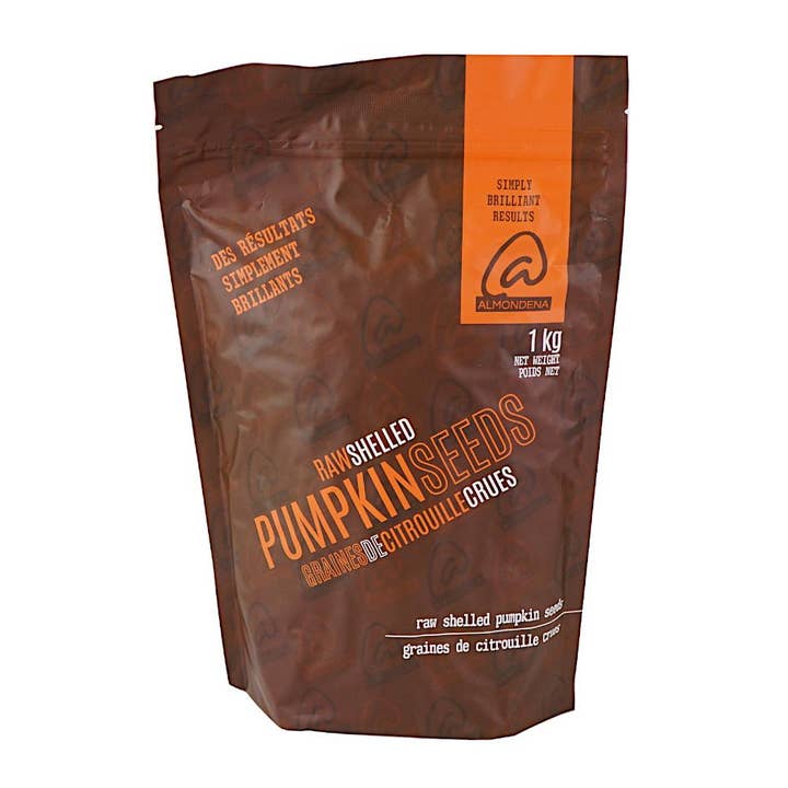Graines de citrouille crues décortiquées grade A 1kg Almondena pour la vente par Almondena