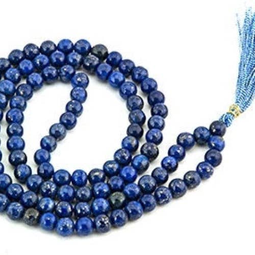 Mala de prière en lapis-lazuli pour la vente par The Reiki Shop