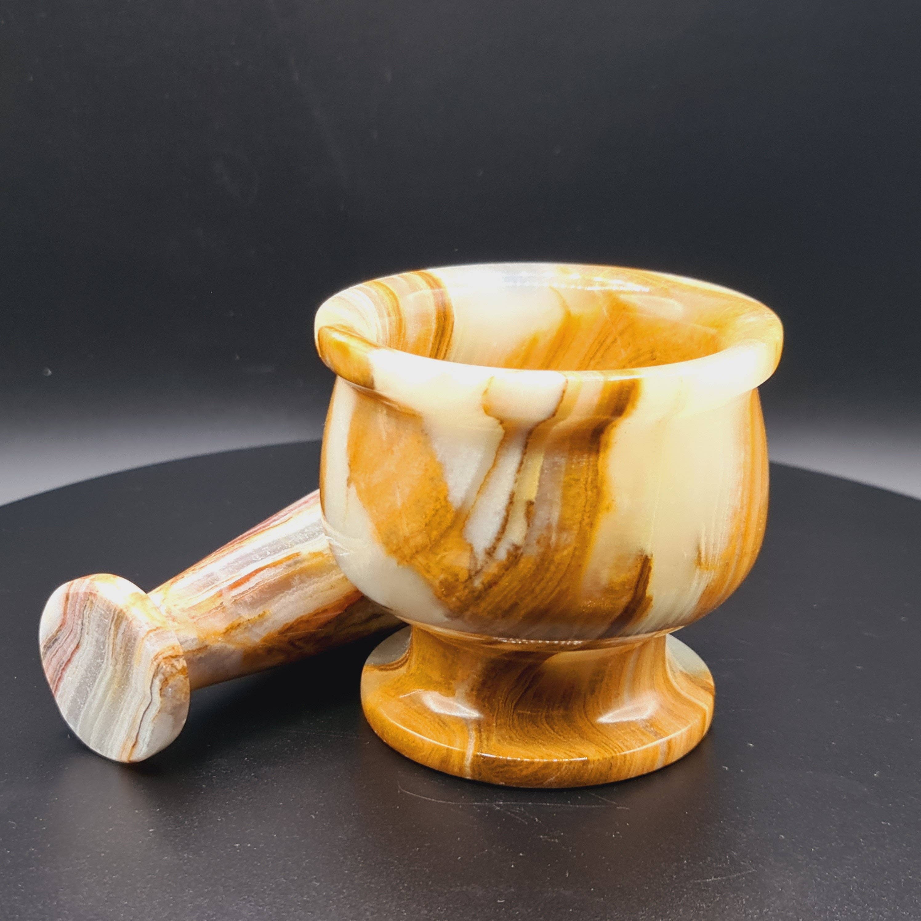 Gemstone Gifts Ltd. - Wholesale Mortar & pestle - Onyx Mortar and Pestle - Various sizes9