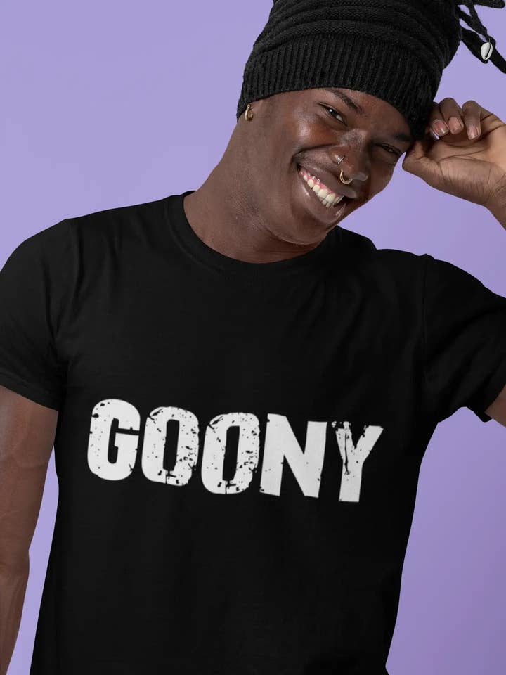 goony Men's Retro T shirt Black Birthday Gift 00553 for wholesale by ULTRABASIC