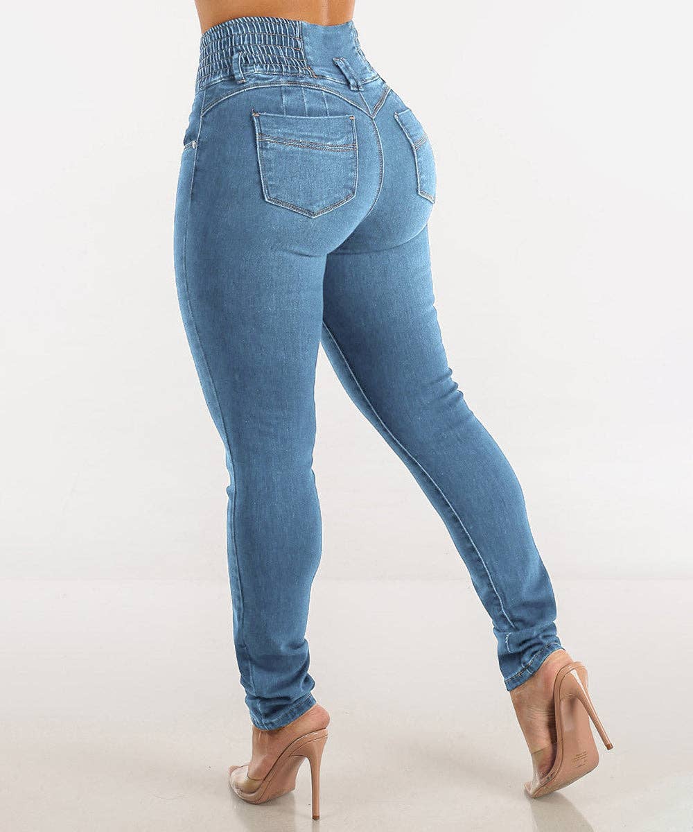 Aria Romance - Wholesale Jeans - Women's - High-Waist Sculpting Skinny Jeans6