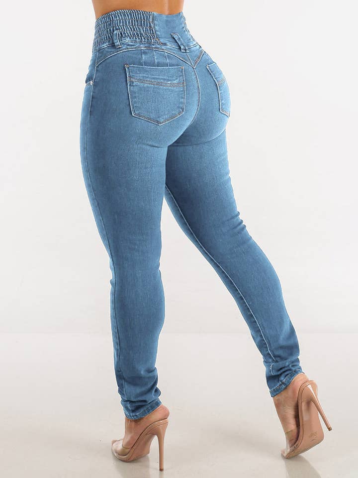 Aria Romance - Wholesale Jeans - Women's - High-Waist Sculpting Skinny Jeans6