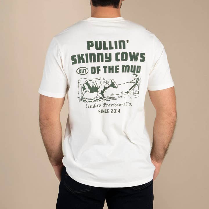 Sendero Provisions Company - Vente T-shirt sérigraphié – unisexe - T-shirt Vaches Minces9