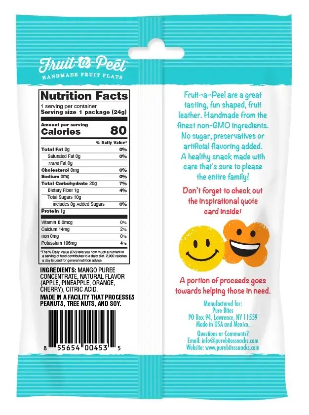 Fruit-a-Peel - Wholesale Fruit Snacks - Fruit-a-Peel Tangy Hawaiian Fusion  Fruit Flats2