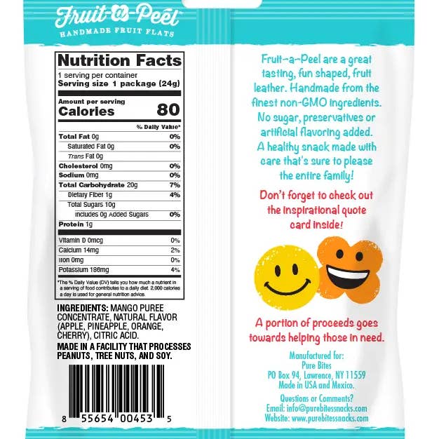 Fruit-a-Peel - Wholesale Fruit Snacks - Fruit-a-Peel Tangy Hawaiian Fusion Fruit Flats2