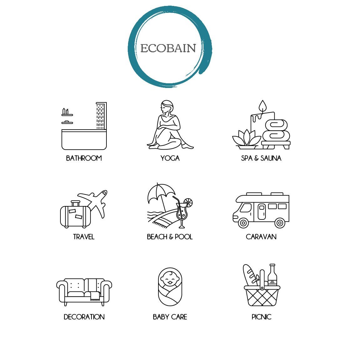 Ecobain – Toalha de banho por atacado – Toalha Hamam, toalha de praia, sauna e banho Pestemal Eco41