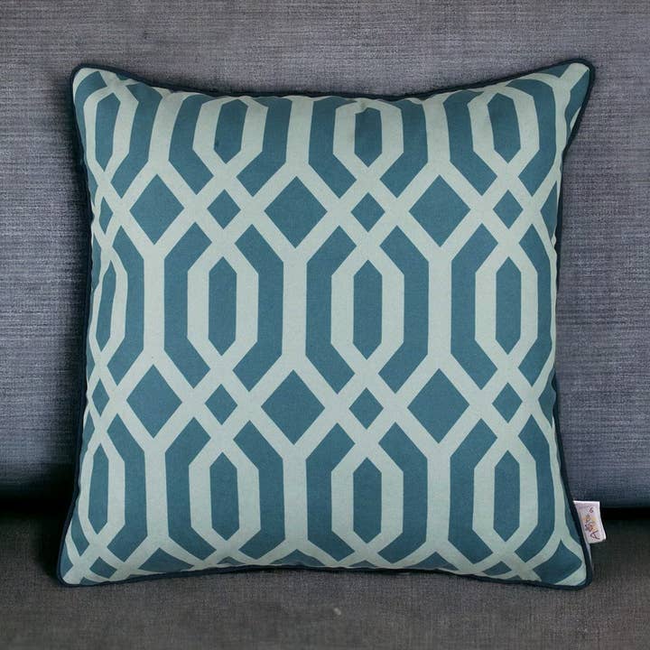18" Teal Throw Pillow Cover for wholesale by HomeRoots