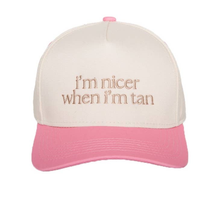 Katydid – wholesale Trucker hat – Women’s – I'm Nicer When I'm Tan Two-Toned Vintage Hats3