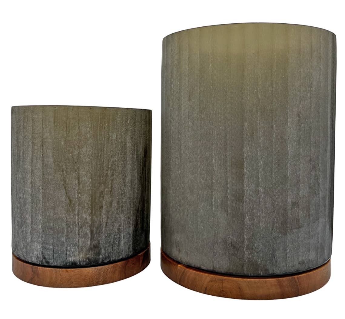 2626 Designs - Wholesale Vase - Decorative Handmade Glass Cylinder Vase in Gray3