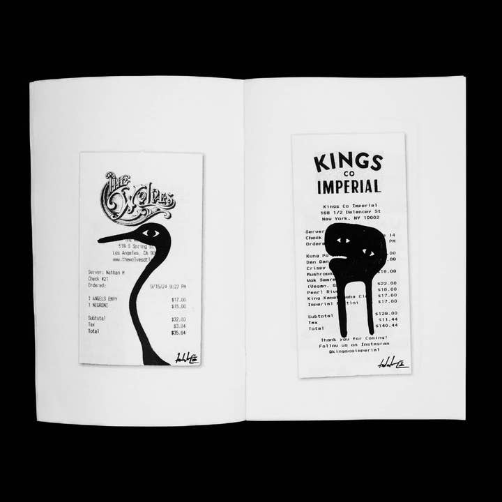 Tadashi Studio - Wholesale Book - Adult - Receipt Zine
