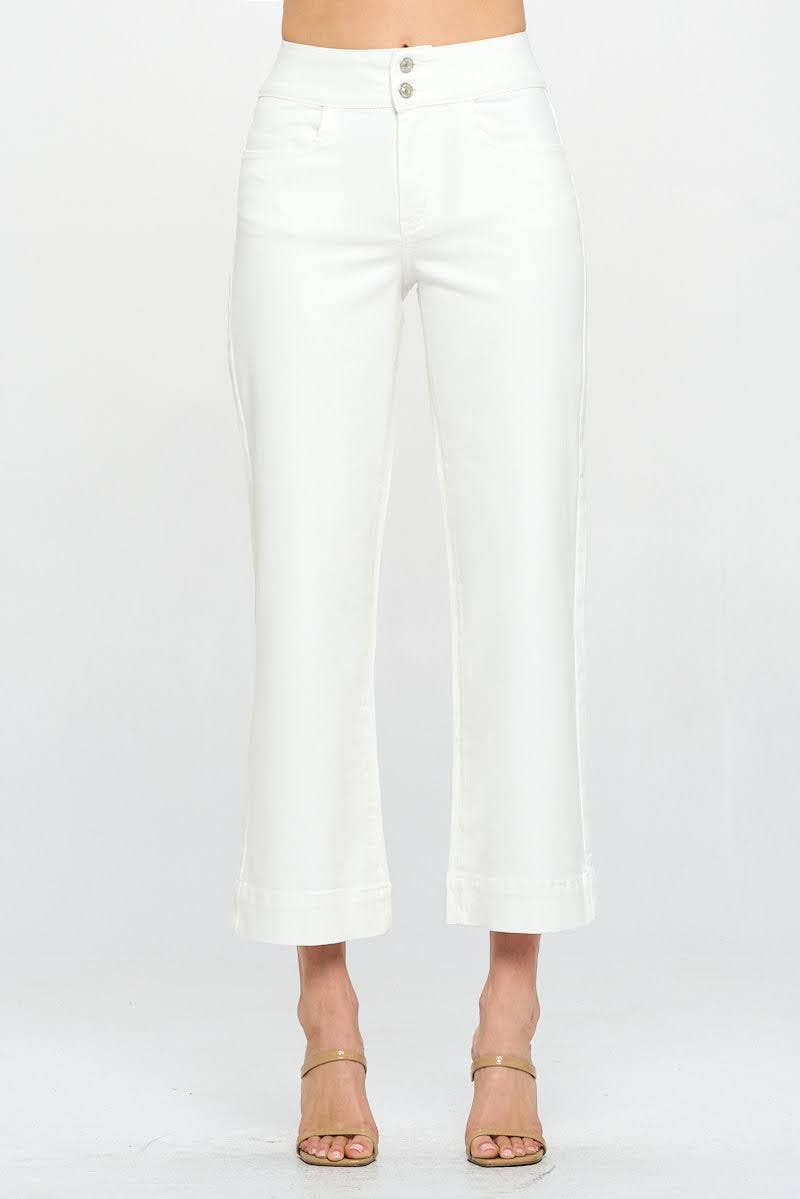 I&M JEAN, INC. – Großhandel Jeans – Damen – I5077HW - Kurz geschnittene Jeans mit weitem Beinschnitt und weitem Bund mit hoher Taille1