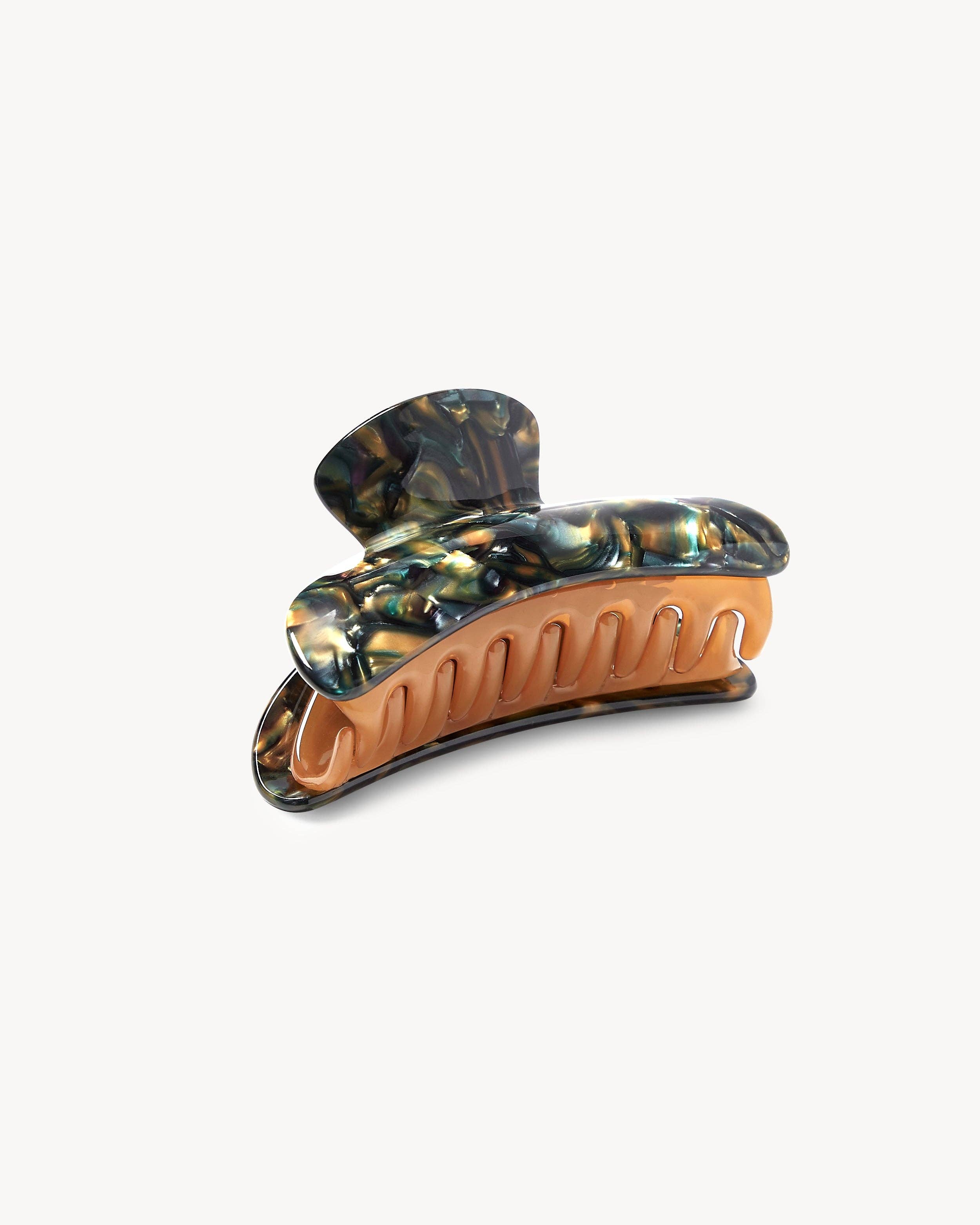 MACHETE – wholesale Hair clip – Women’s – Grande Heirloom Claw in Green Tortoise2