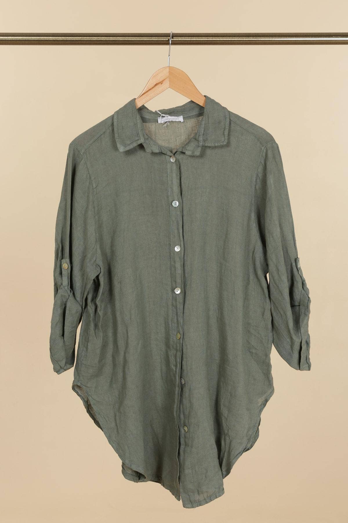 la maison des fibres naturelles - Wholesale Button Down Shirt - Women's - 100% linen shirt 62015911
