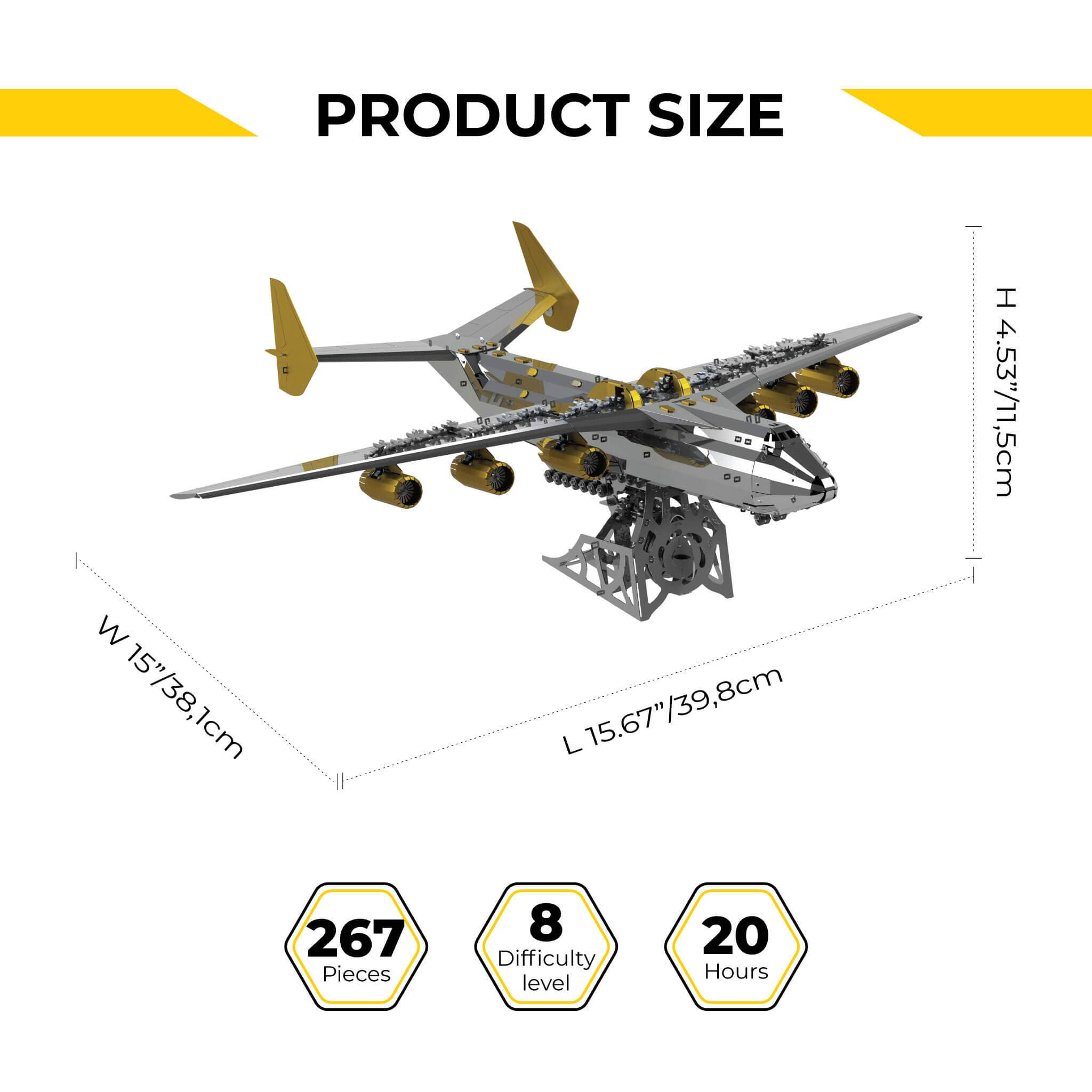 METAL-TIME INC. - Wholesale DIY Craft Kit - ANTONOV AN-225 MRIYA - OFFICIAL EXCLUSIVE EDITION DIY kit1