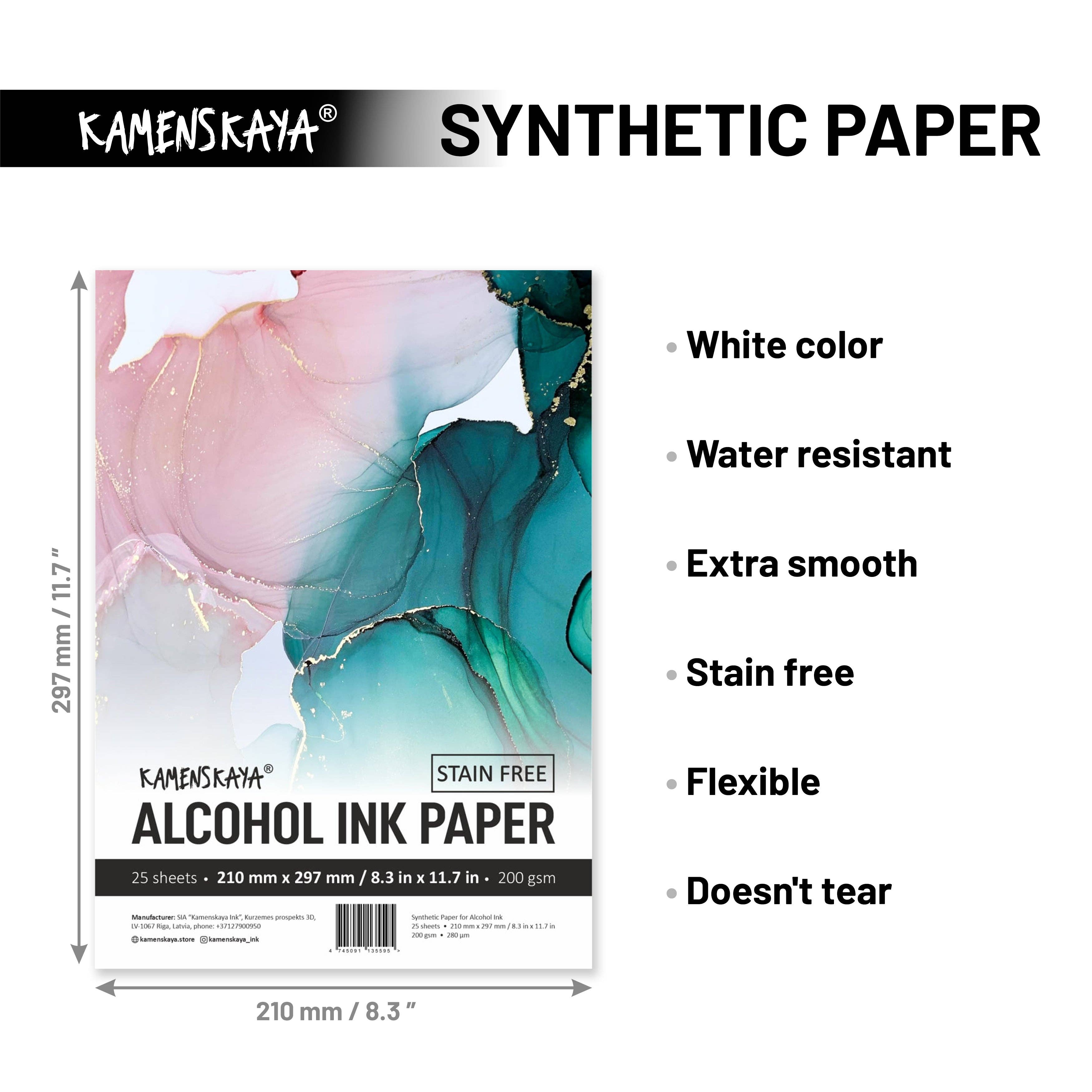 KAMENSKAYA - Vente Papiers pour peinture - Ensemble de papier pour encre à alcool5