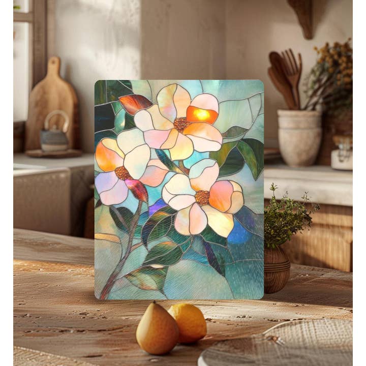 Fernville Creations - Wholesale Cutting Board - Imitation Stained Glass Flower Charcuterie Serving Tray7