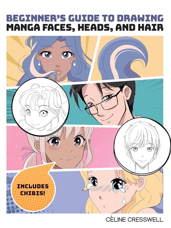 Guide du débutant pour dessiner des mangas - Visages, têtes et coiffures pour la vente par Fox Chapel Publishing