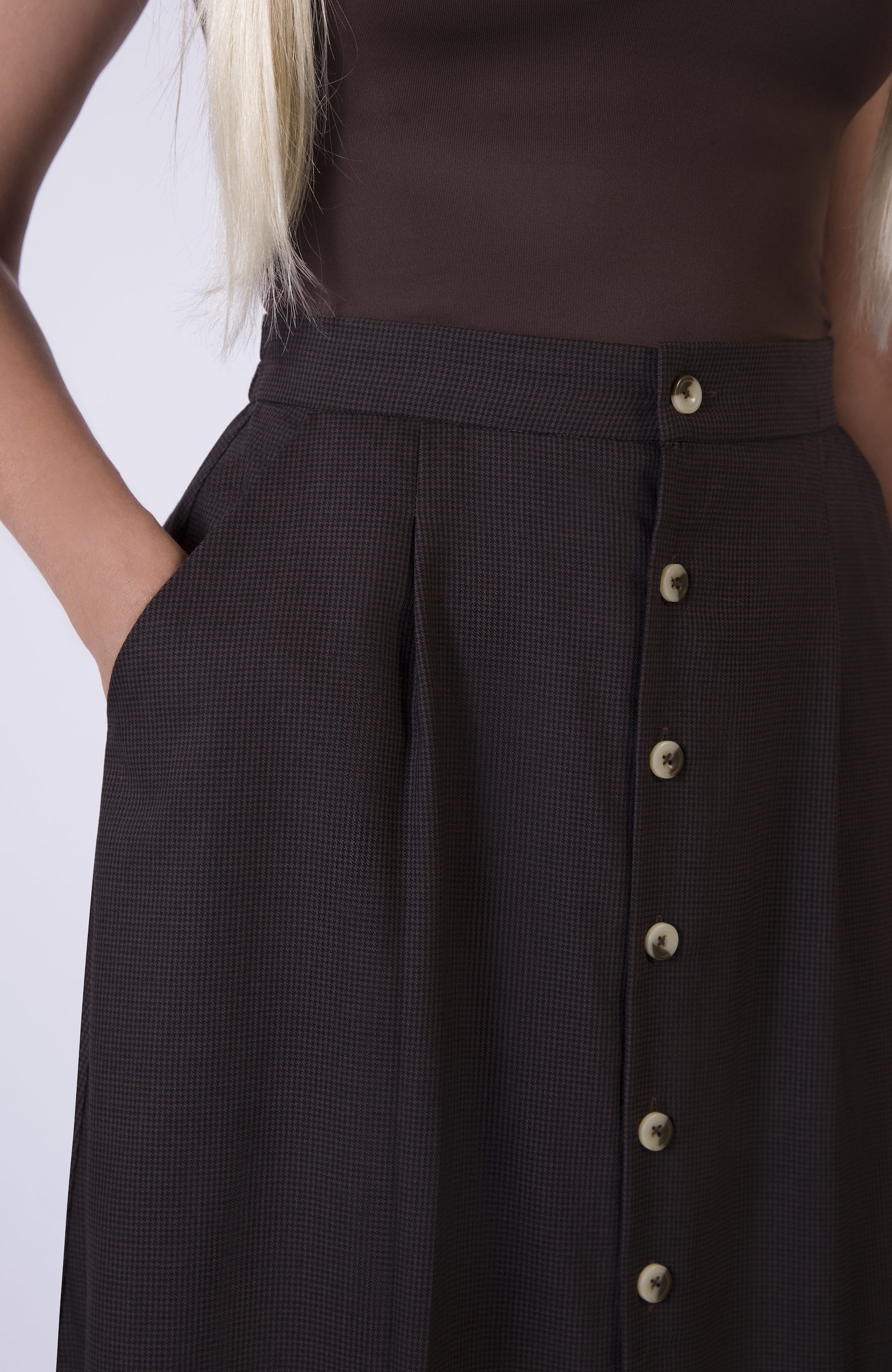 Aam The Label - Wholesale Skirt - Women's - The Wool Midi Skirt2