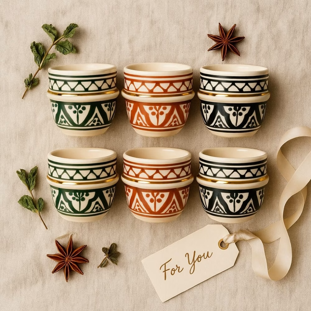 High crafty - Wholesale Coffee/Tea Cup - Hand-Painted Gold-Rim Espresso Cup – Artisan Ceramic – 2 oz 12
