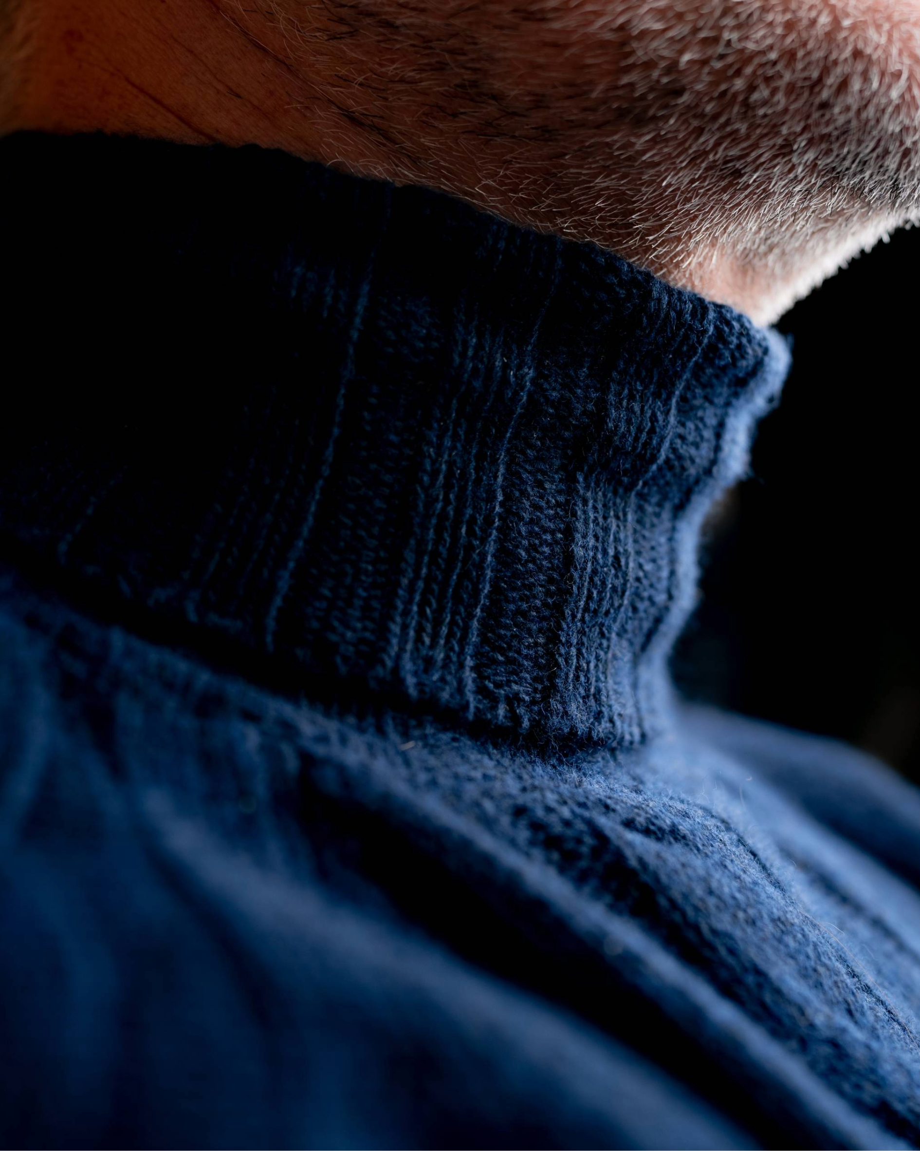 1971 - Wholesale Knit Sweater - Men's - Calvin Cable Knit Navy2