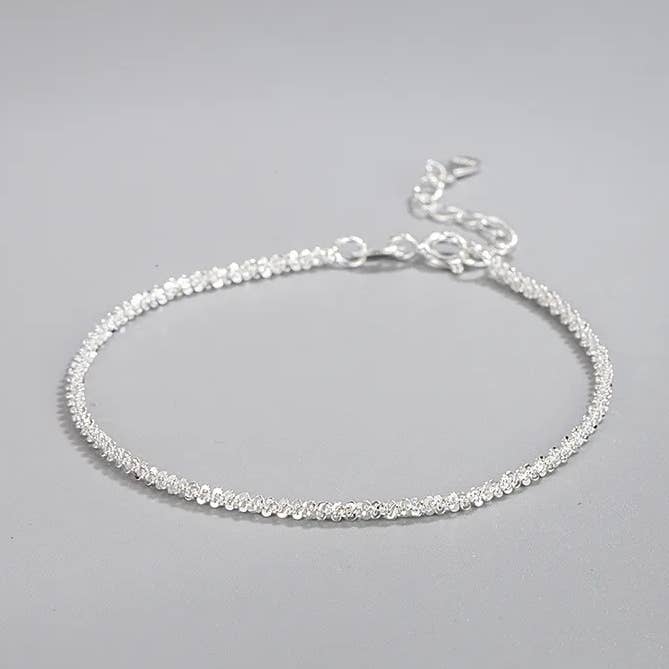 Sterling Silver Sparkling Silver Bracelet Chain and other Purchase Wholesale sterling silver jewerly. Free Returns & Net 60 Terms on Faire trending on Faire.