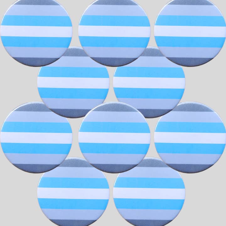 sent with Pride - Wholesale Lapel Pin/Button - Flag badges Demisexual, Genderqueer, Demigirl, Demiboy badge