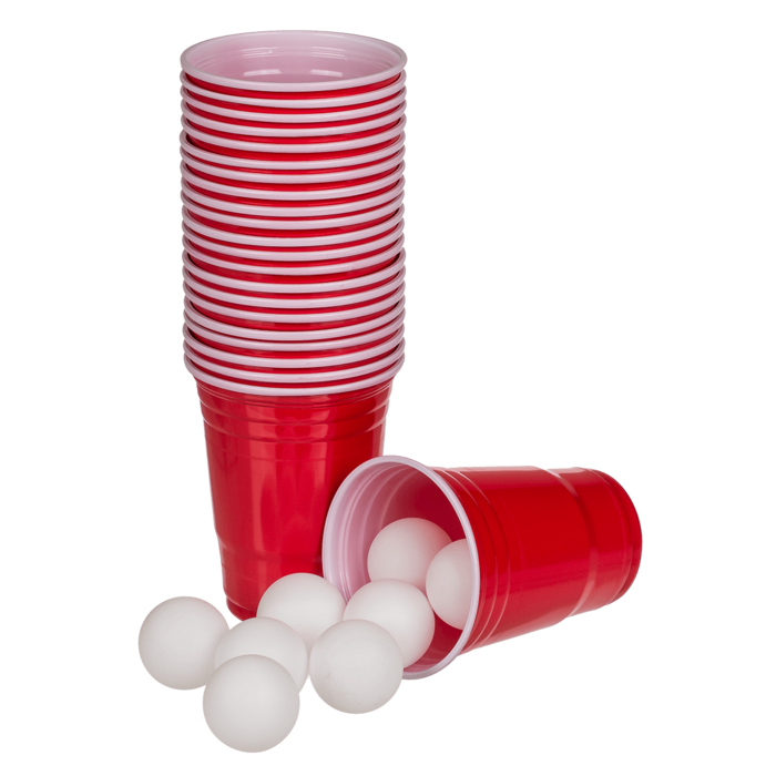 Out of the blue KG - Vente Jeux de société - Jeu à boire Beer Pong avec 15 balles et 22 gobelets de 550 ml1