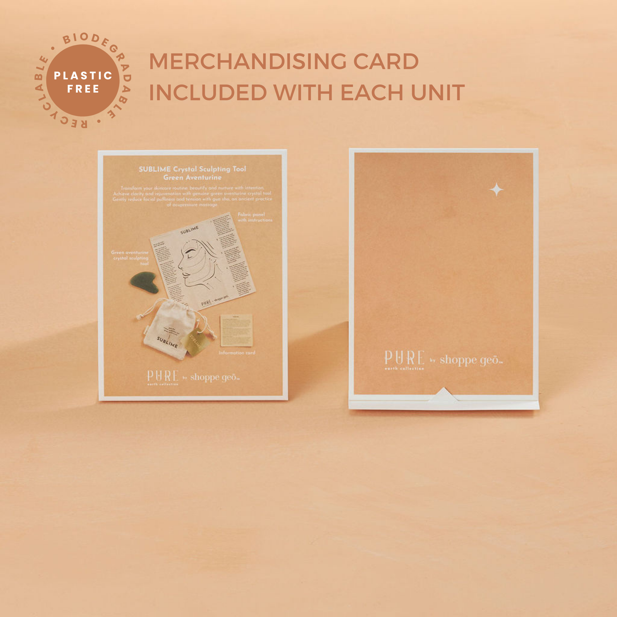 GeoCentral – wholesale Gua Sha tool – SUBLIME Gua Sha Crystal Sculpting Tool - Plastic Free6