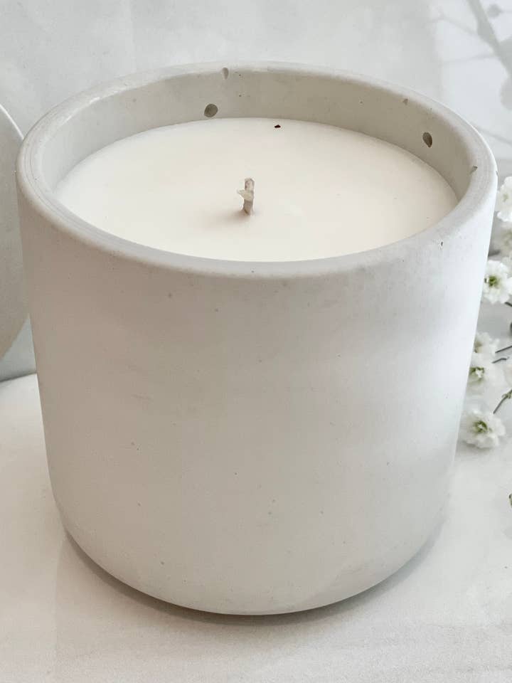 Bougie en ciment Tumbler avec couvercle 8 oz pour la vente par Need it Right MEOW