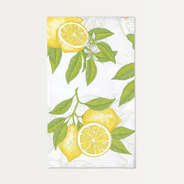 Vintage Lemons Cotton Towel for wholesale by Brook Isle