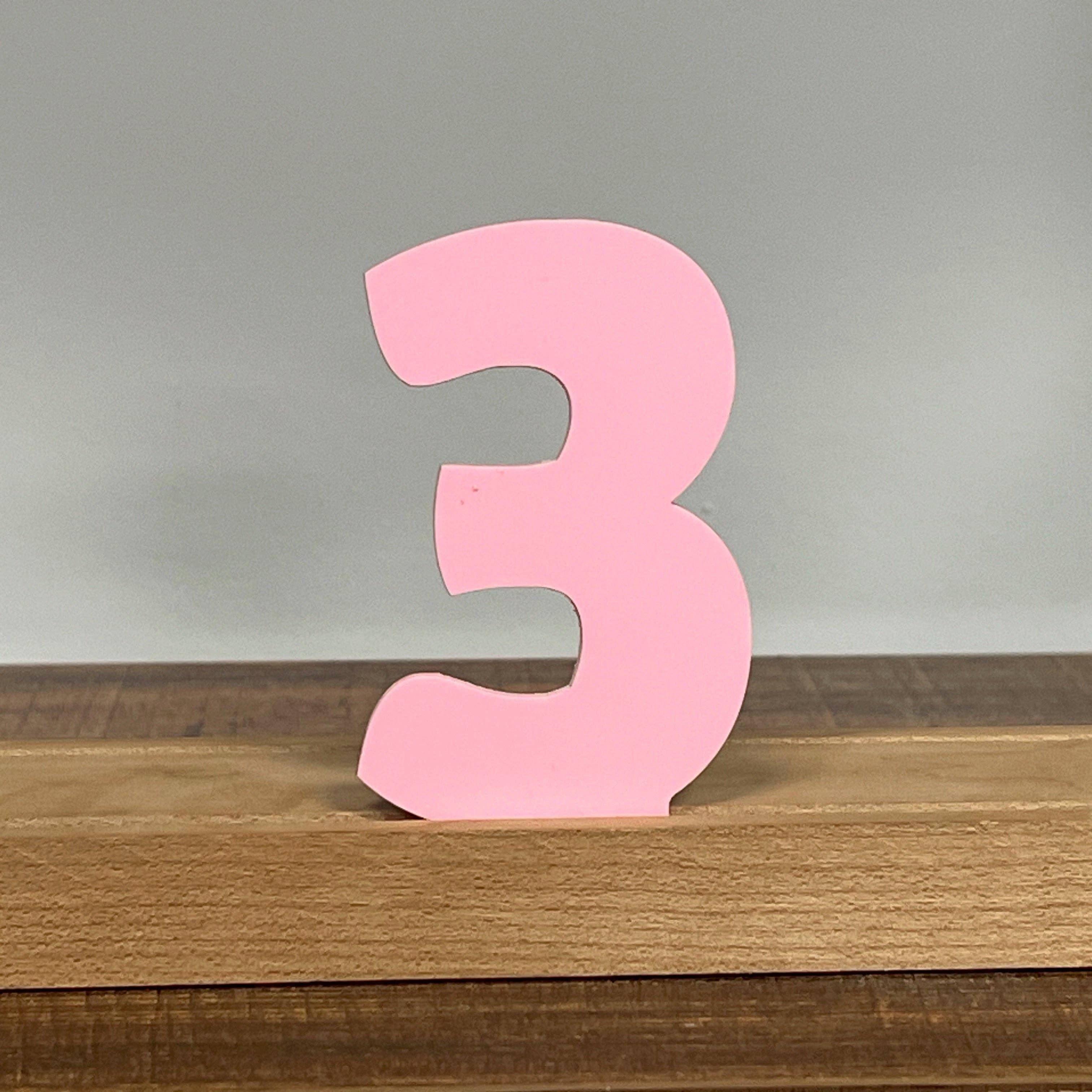 Artifacture - Wholesale Sign - Kryliq Individual Letters: 3" Craftsman Style- Matte Pastel Pink31