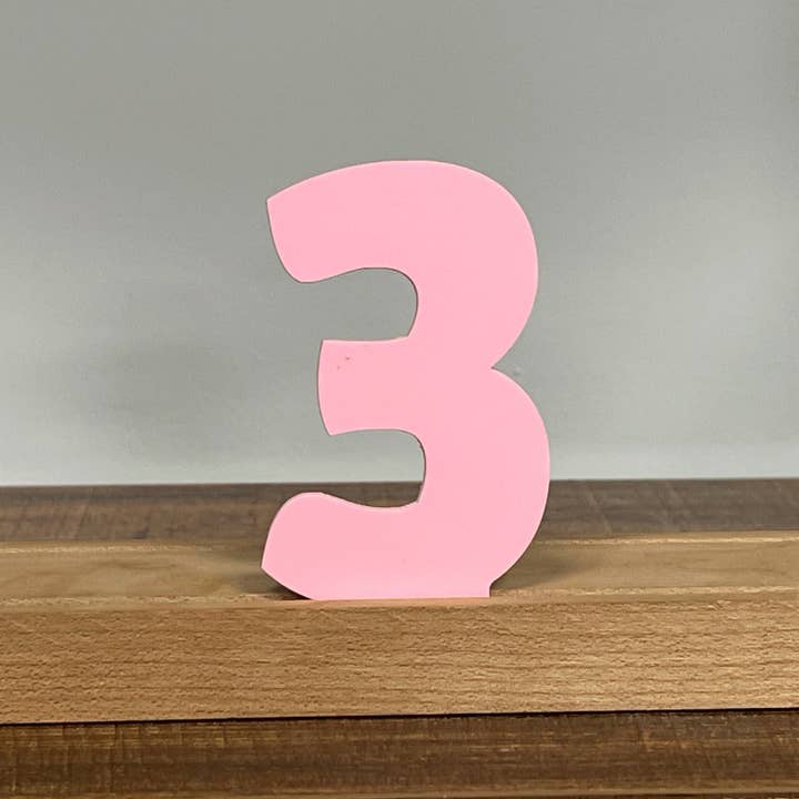 Artifacture - Wholesale Sign - Kryliq Individual Letters: 3" Craftsman Style- Matte Pastel Pink31