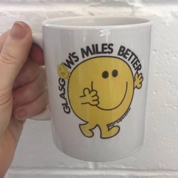 Glasgow's Miles Better Illustrated Mug - Steamboats Design for wholesale by Braw Wee