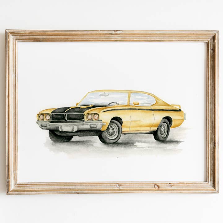 Sarah Jane Studio Art - Wholesale Art Print - Antique Cars Watercolor Prints1