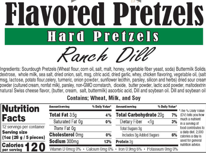 Sweet G's Bakery - Drinkin’ Pretzels - Wholesale Pretzels - Assortment #P-3 Flavored Hard Pretzels (30 - 12oz Bags)3