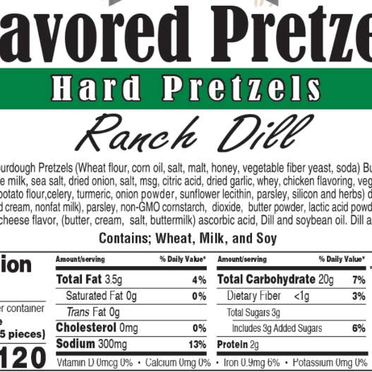 Sweet G's Bakery - Drinkin’ Pretzels - Wholesale Pretzels - Assortment #P-3 Flavored Hard Pretzels (30 - 12oz Bags)3