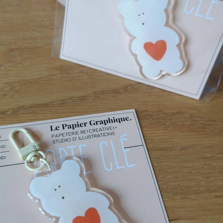 O Ursinho - Porta-chaves por atacado de LE PAPIER GRAPHIQUE