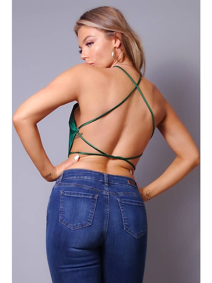 CEFIAN FASHION – Engroshandel Bluse - Dame – CHIC BEDØVELSE SATIN TØRKLÆDE TOP18