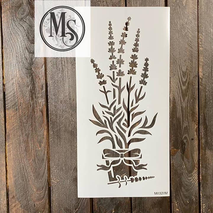 M0320 Lavendel in einem Topf - 3 Größen für den Großhandel von Muddaritaville Studio