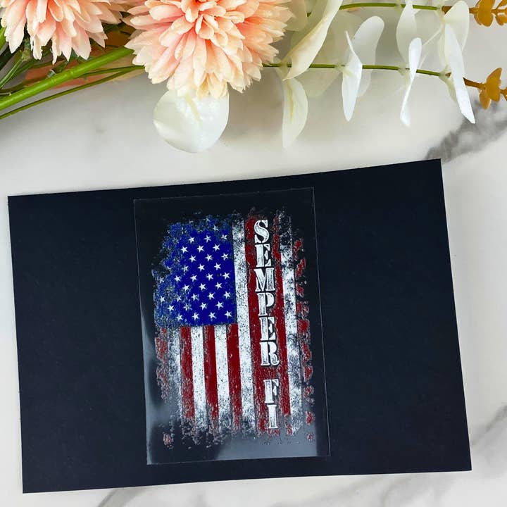 HKS Custom Designs - Wholesale Sticker - Semper Fi | 4" UV DTF Decal